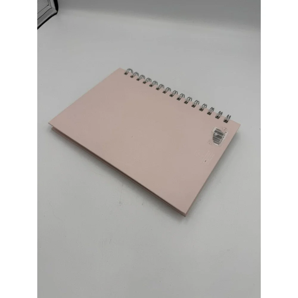 Positive Vibes Only Spiral Journal Notebook- Pink Cardboard Cover